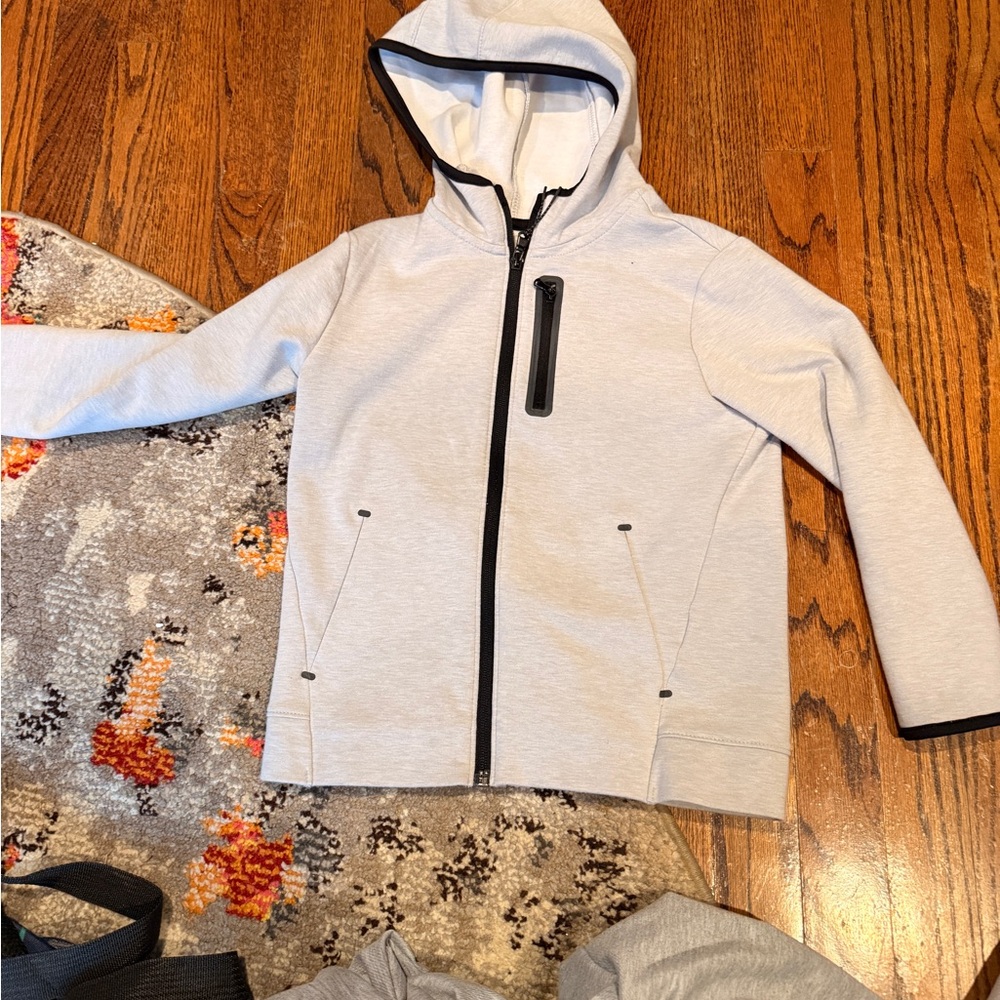 Old Navy Light Gray Kids Hoodie